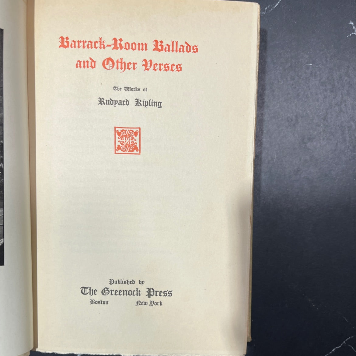 barrack-room ballads and other verses book, by rudyard kipling, 1970 Hardcover image 2