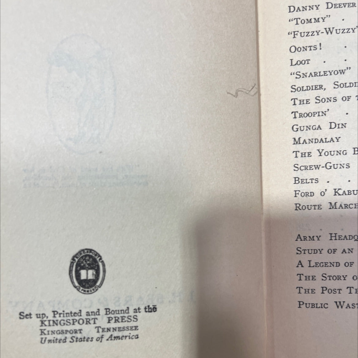 barrack room ballads departmental ditties and ballads by rudyard kipling book, by rudyard kipling, 1970 Hardcover image 3