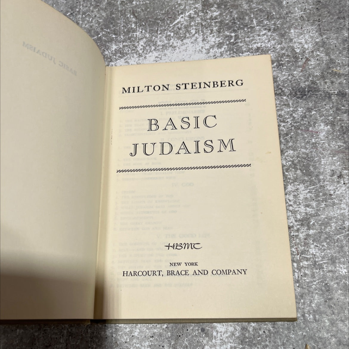 basic judaism book, by milton steinberg, 1947 Hardcover image 2