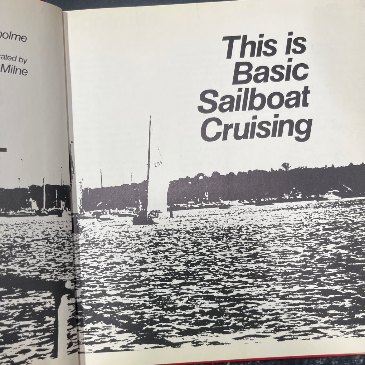 basic sailboat cruising book, by milne, 1976 Hardcover image 2