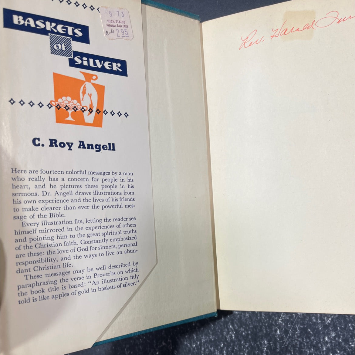 baskets book, by C. Roy Angell, 1955 Hardcover image 4