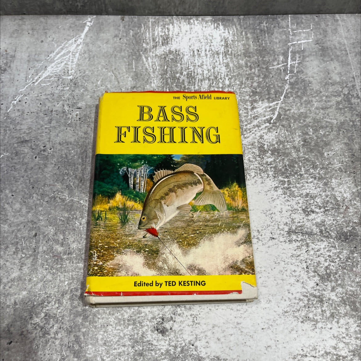 bass fishing book, by ted kesting, 1962 Hardcover image 1