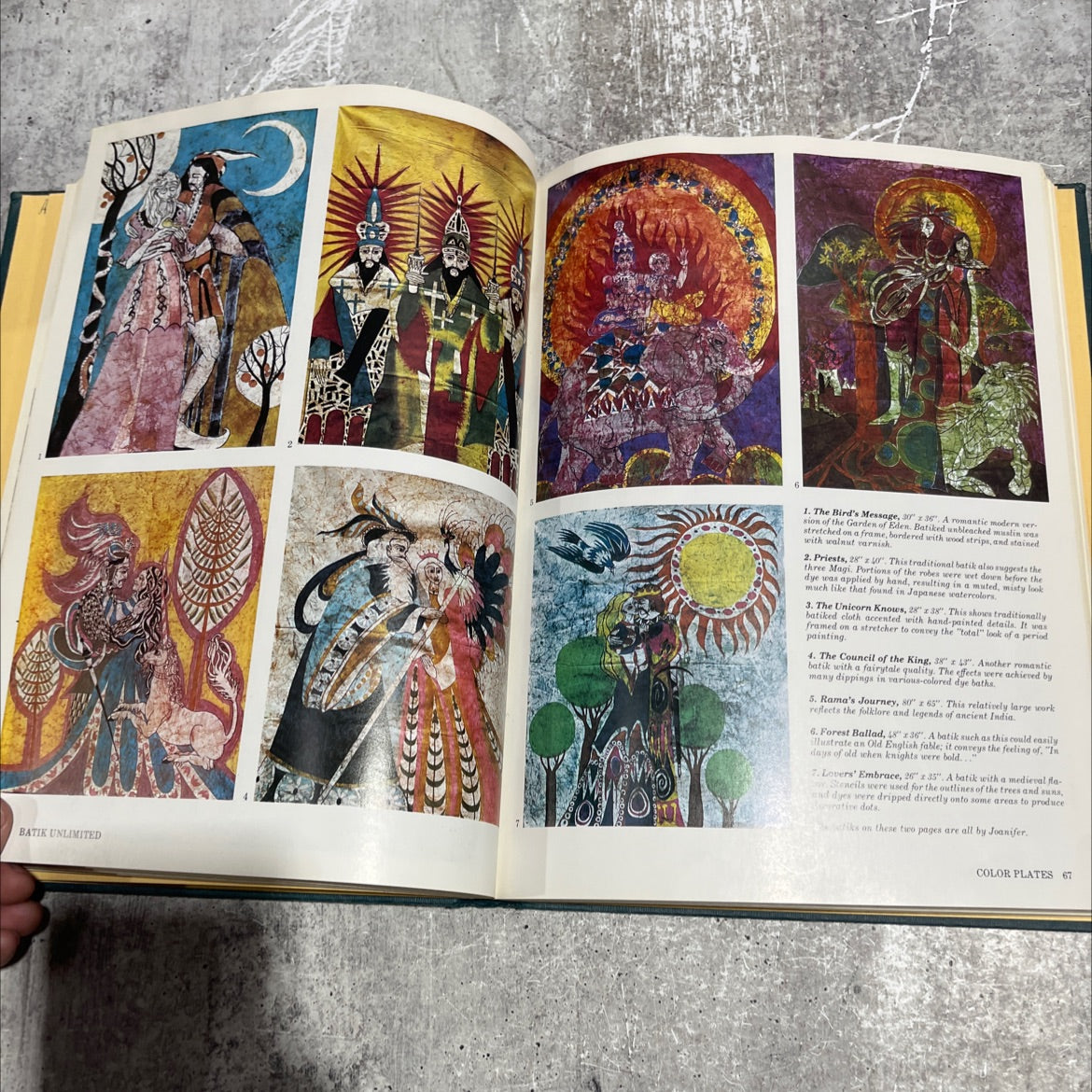 batik unlimited book, by joanifer gibbs, 1974 Hardcover image 4