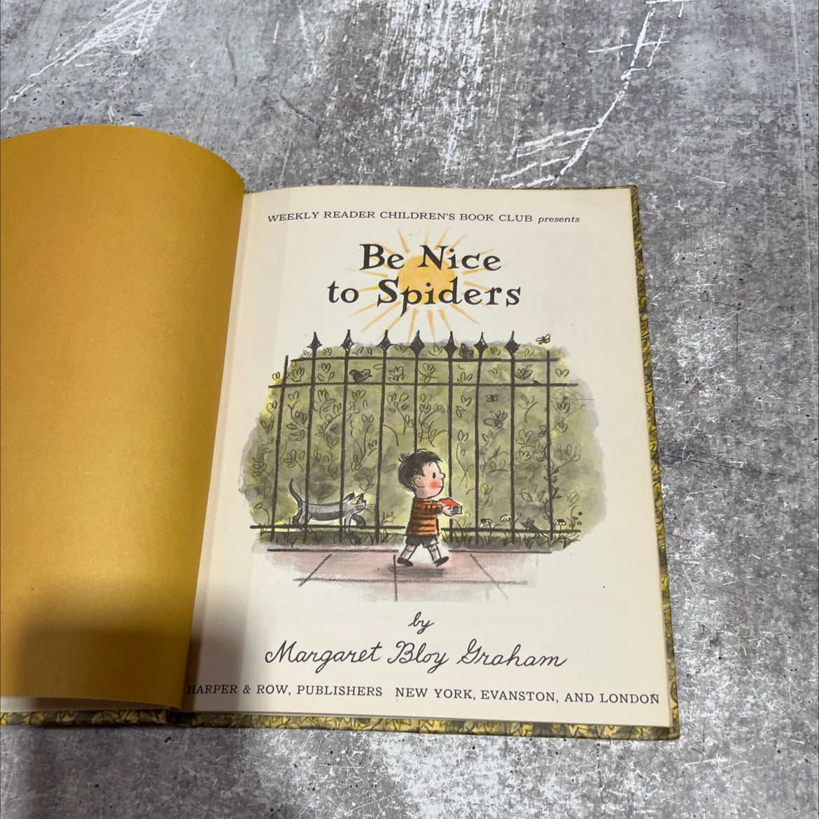 be nice to spiders book, by Margaret Bloy Graham, 1967 Hardcover image 2