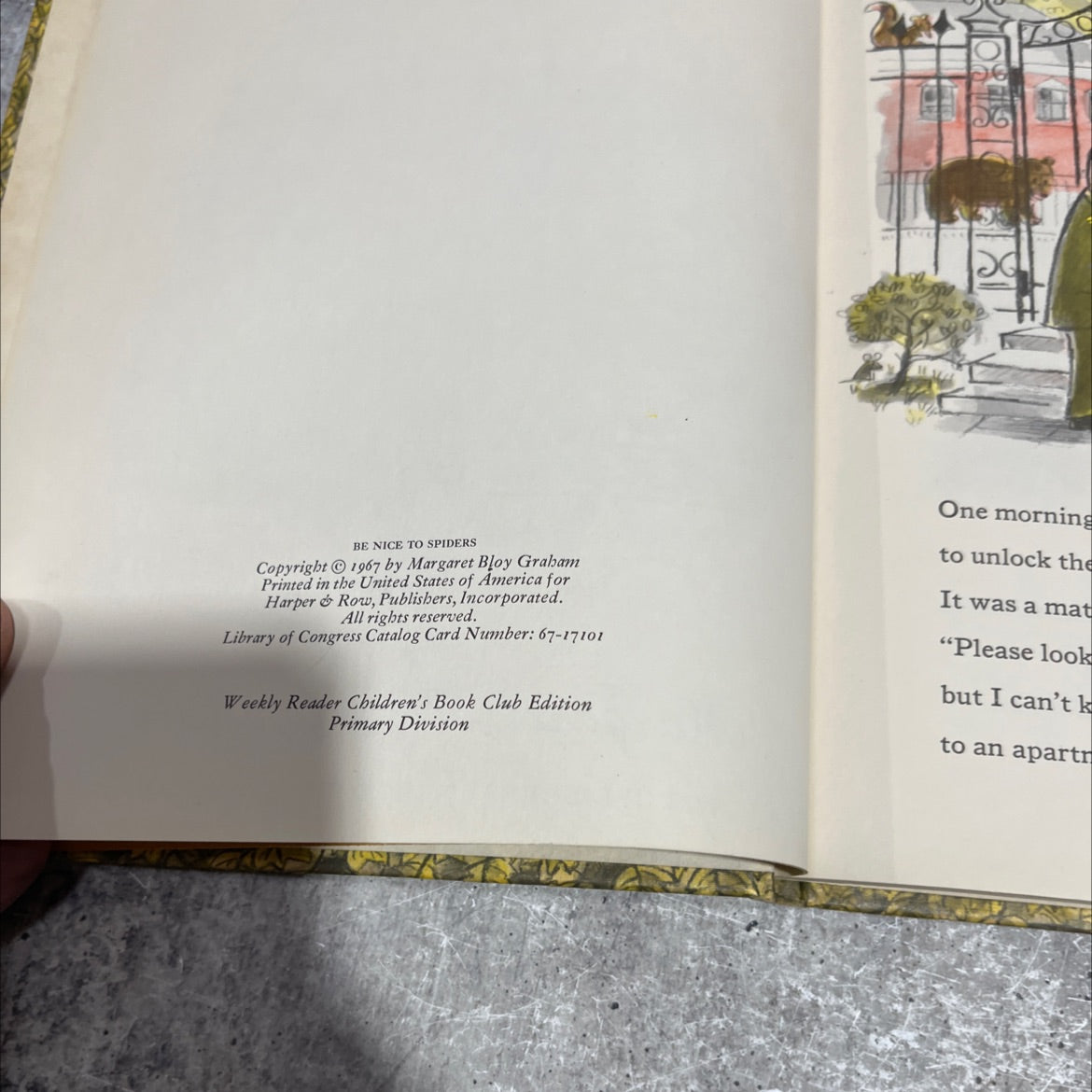 be nice to spiders book, by Margaret Bloy Graham, 1967 Hardcover image 3