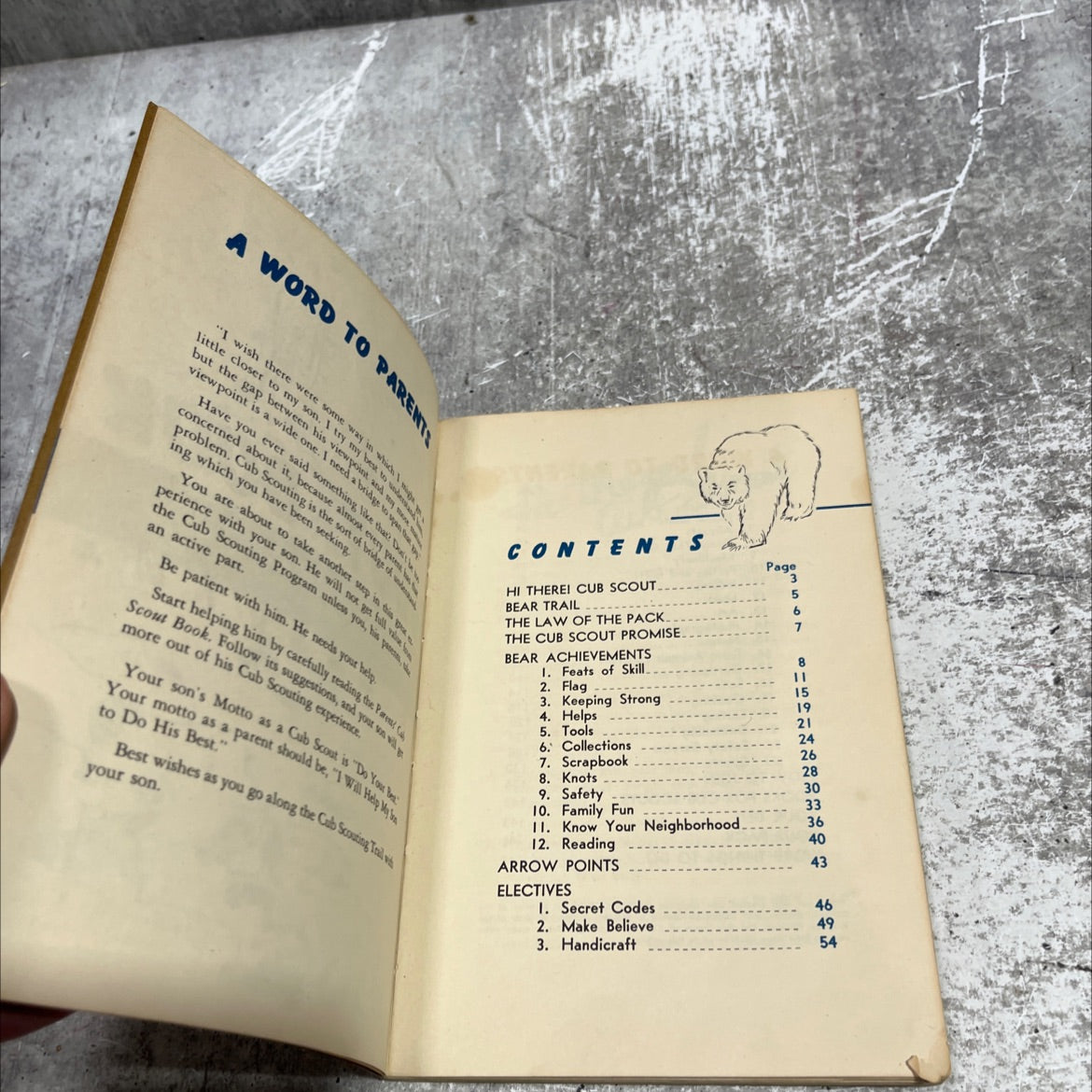 bear cub scout book book, by boy scouts of america, 1948 Paperback image 3