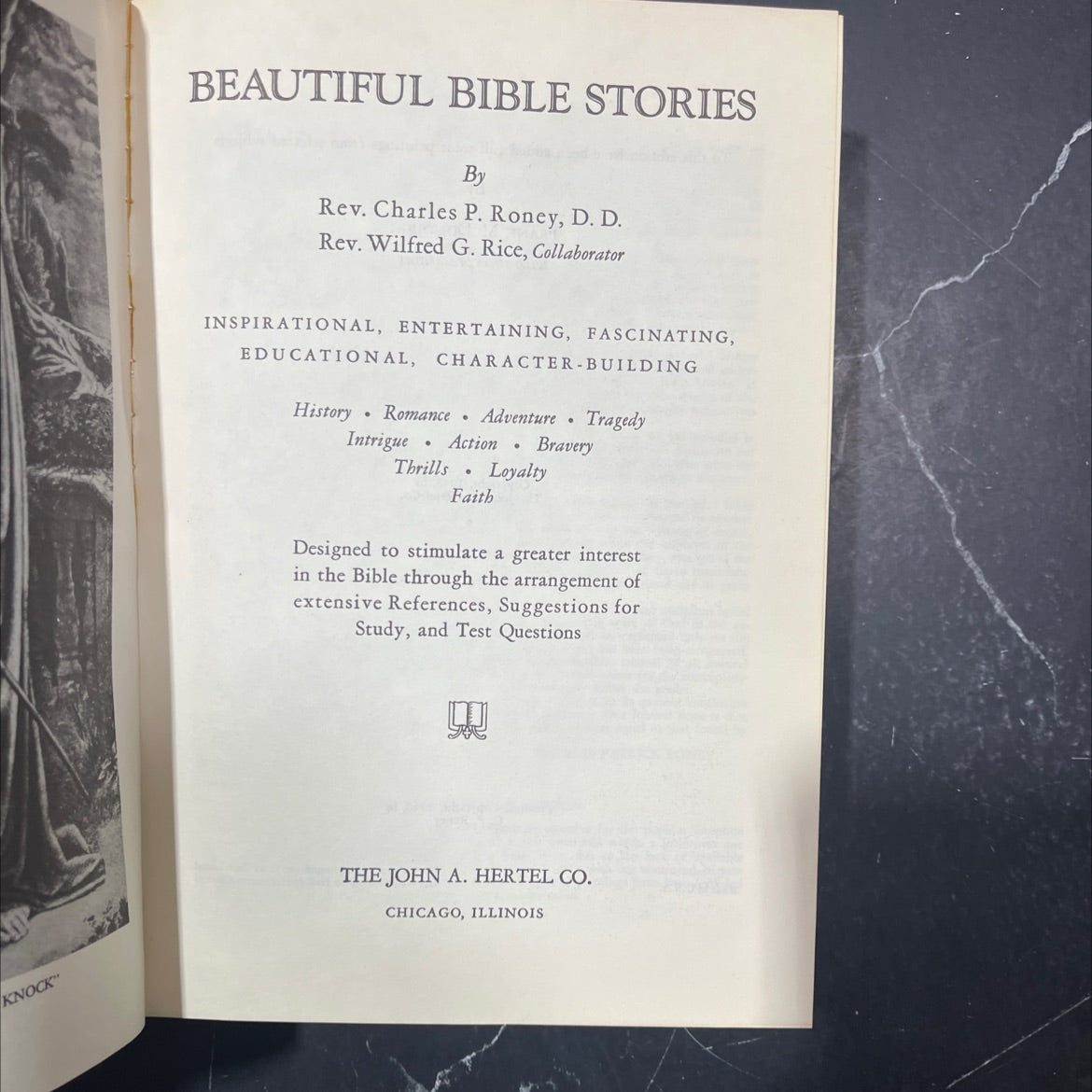 beautiful bible stories book, by rev. charles p. roney, d. d., 1948 Hardcover image 2
