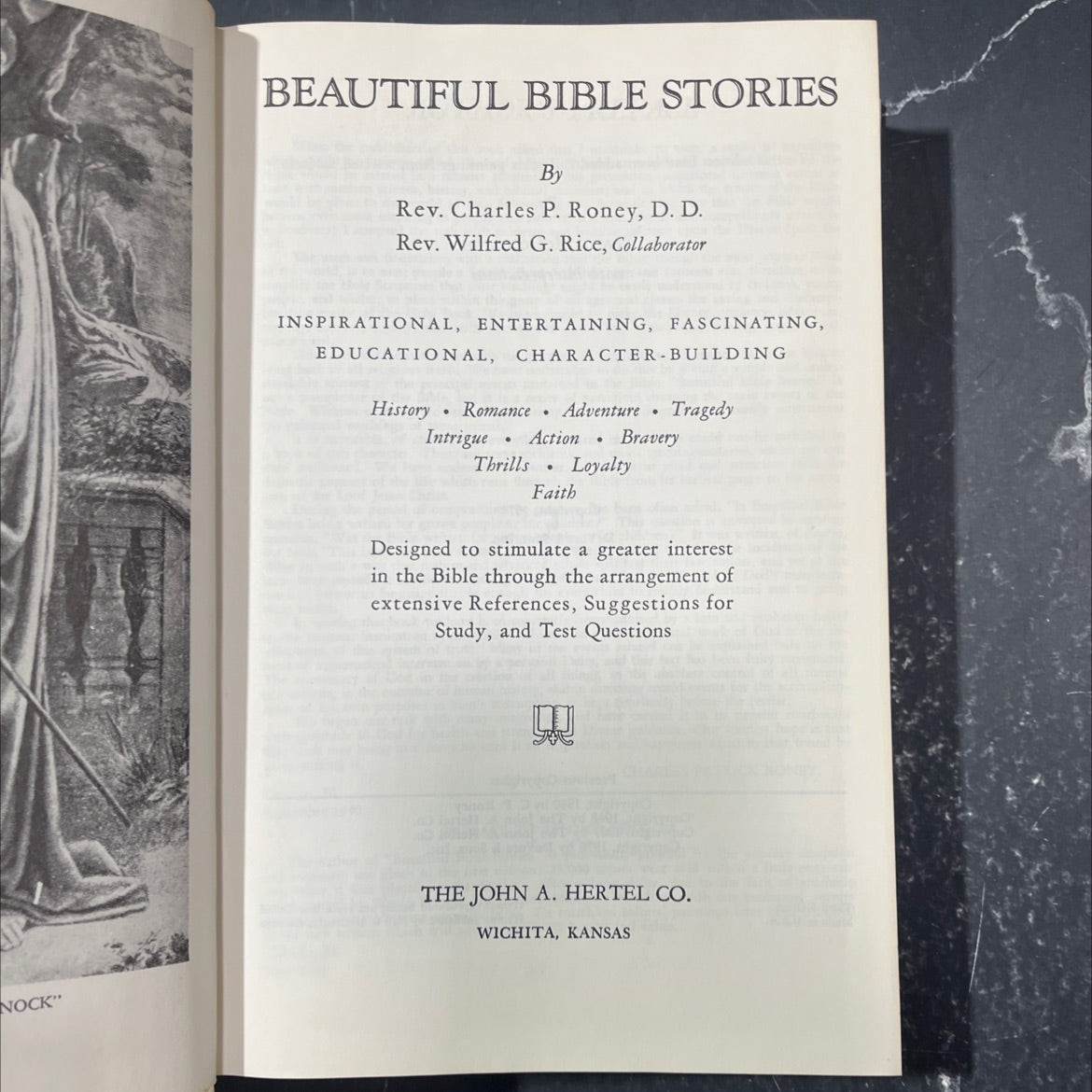 beautiful bible stories book, by rev. charles p. roney, d. d., 1978 Hardcover image 2
