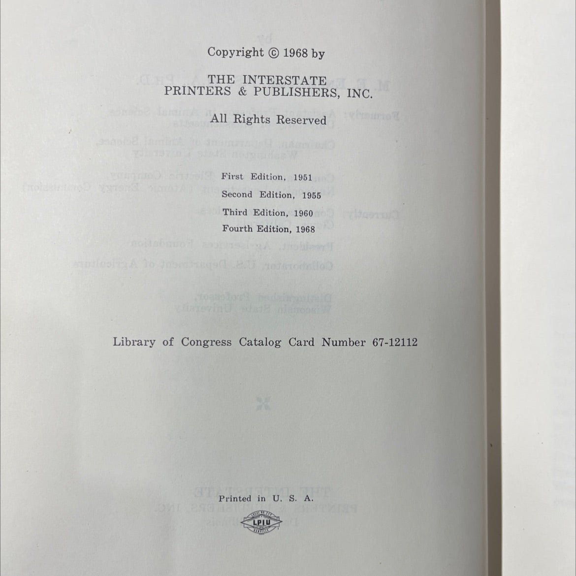 beef cattle science book, by m. e. ensminger, 1968 Hardcover image 3