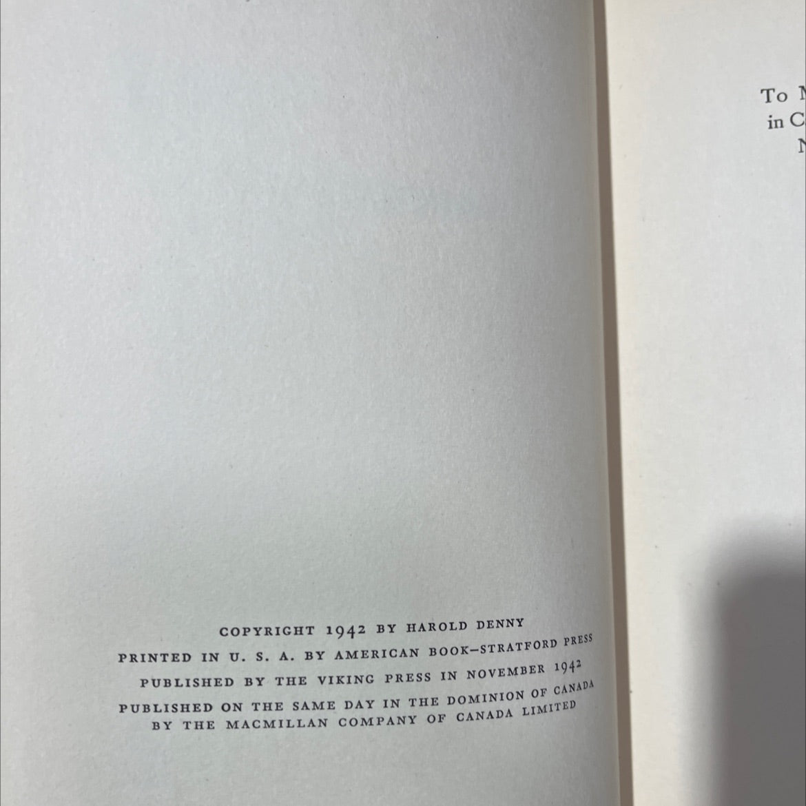 behind both lines book, by harold denny, 1942 Hardcover image 3