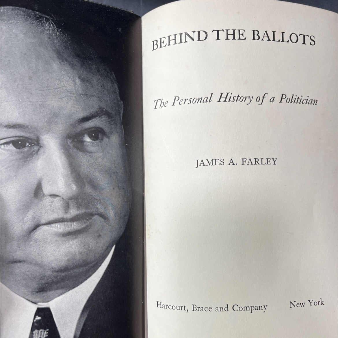 behind the ballots book, by james a. farley, 1938 Hardcover image 2