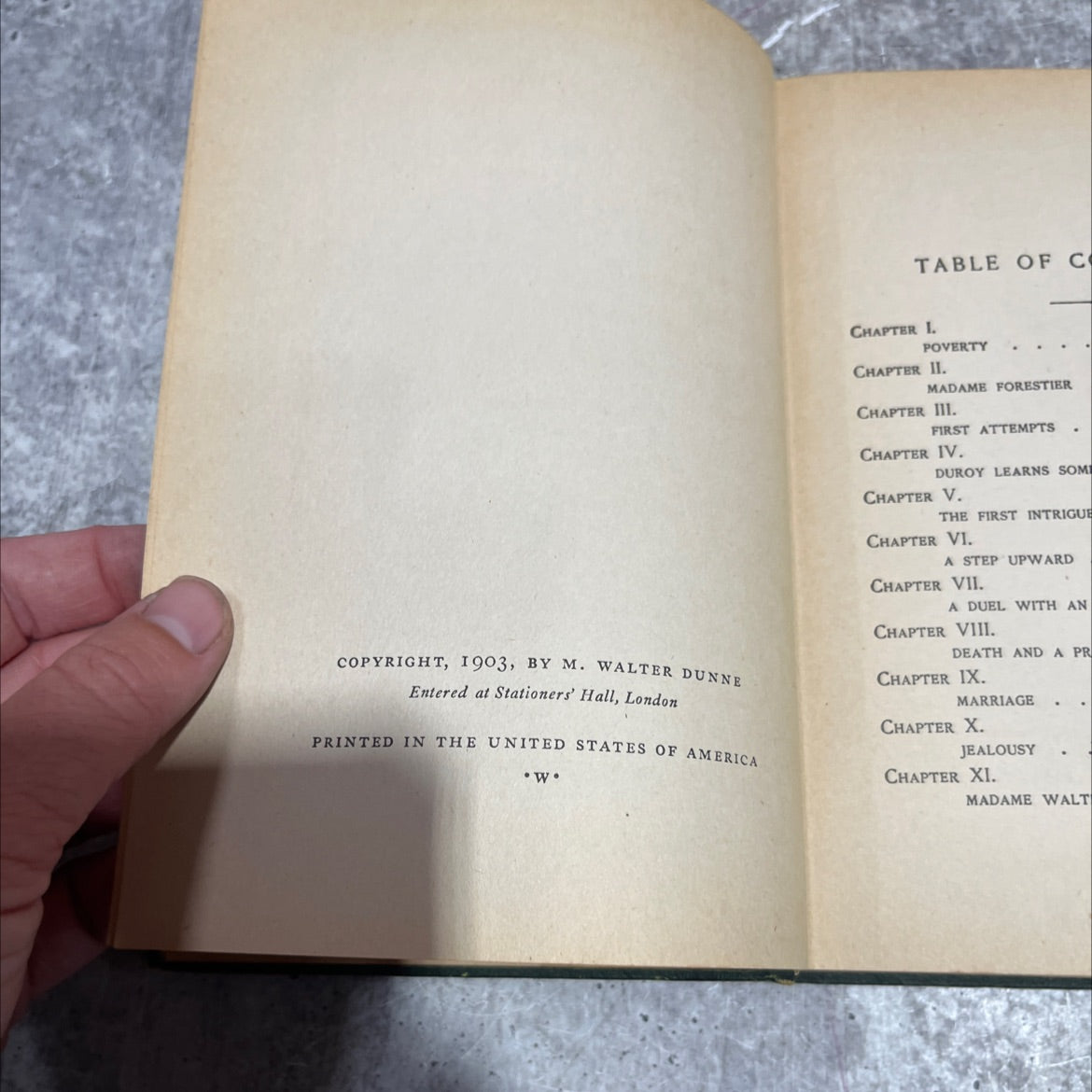 bel ami or the history of a scoundrel book, by guy de maupassant, 1903 Hardcover image 3