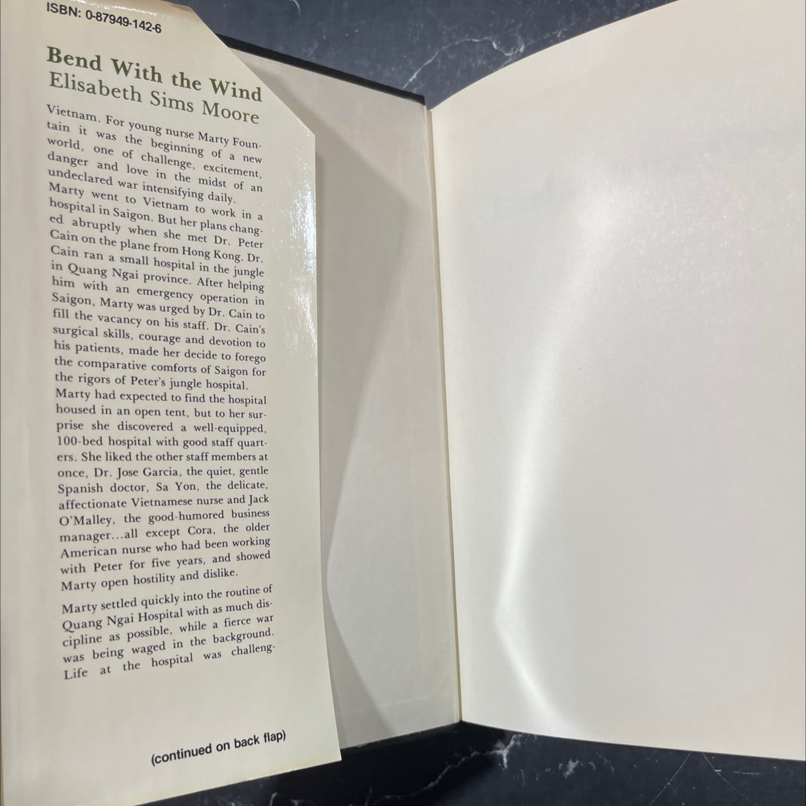 SIGNED bend with the wind book, by elisabeth sims moore, 1983 Hardcover image 4