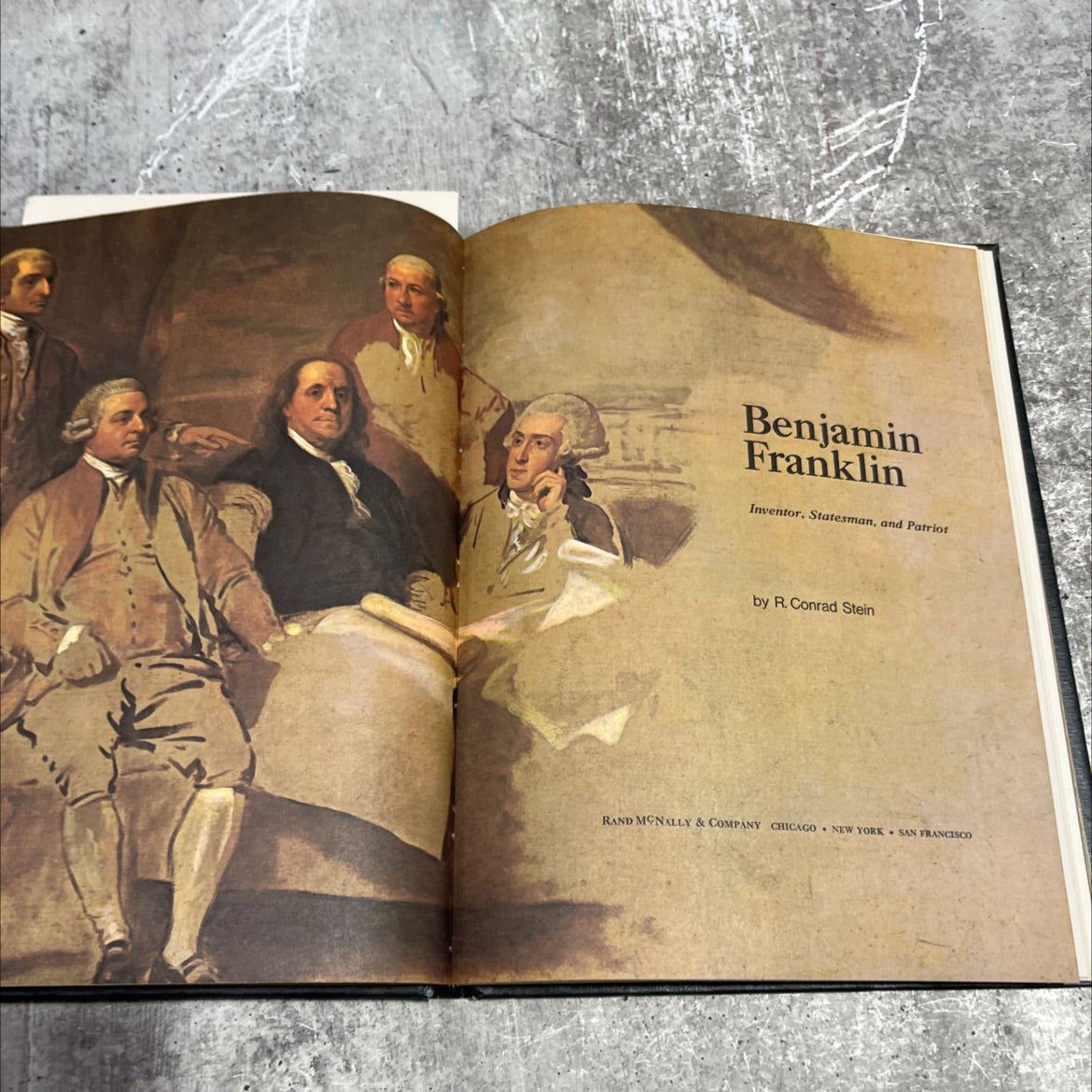 benjamin franklin inventor, statesman, and patriot book, by R. Conrad Stein, 1972 Hardcover image 2