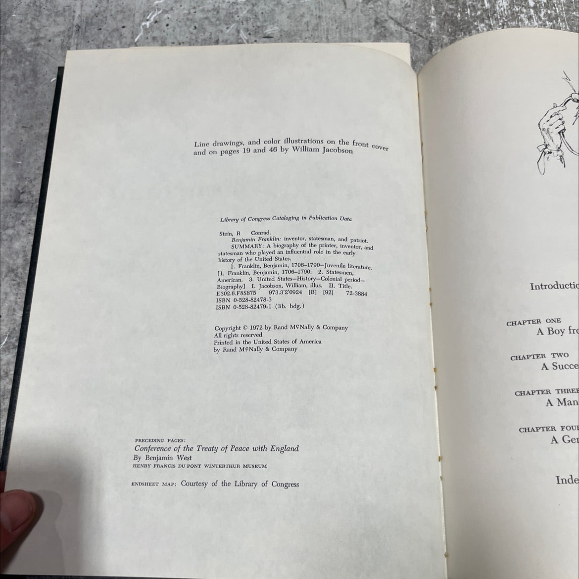 benjamin franklin inventor, statesman, and patriot book, by R. Conrad Stein, 1972 Hardcover image 3