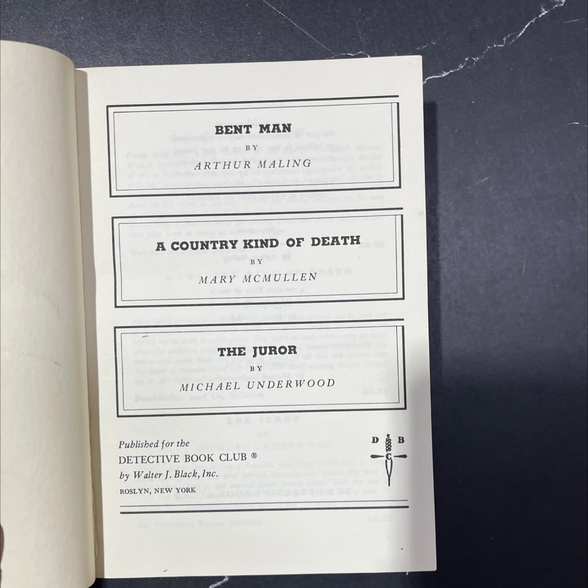 bent man book, by Arthur Maling, 1975 Hardcover image 2