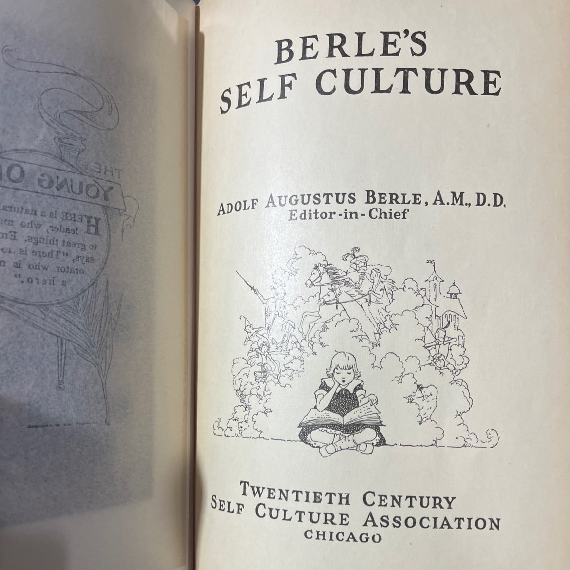 berle's self culture book, by adolf augustus berle, 1926 Hardcover image 2