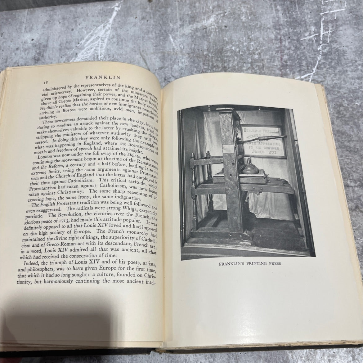 bernard fay's franklin, the apostle of modern times book, by bernard fay, 1929 Hardcover image 4