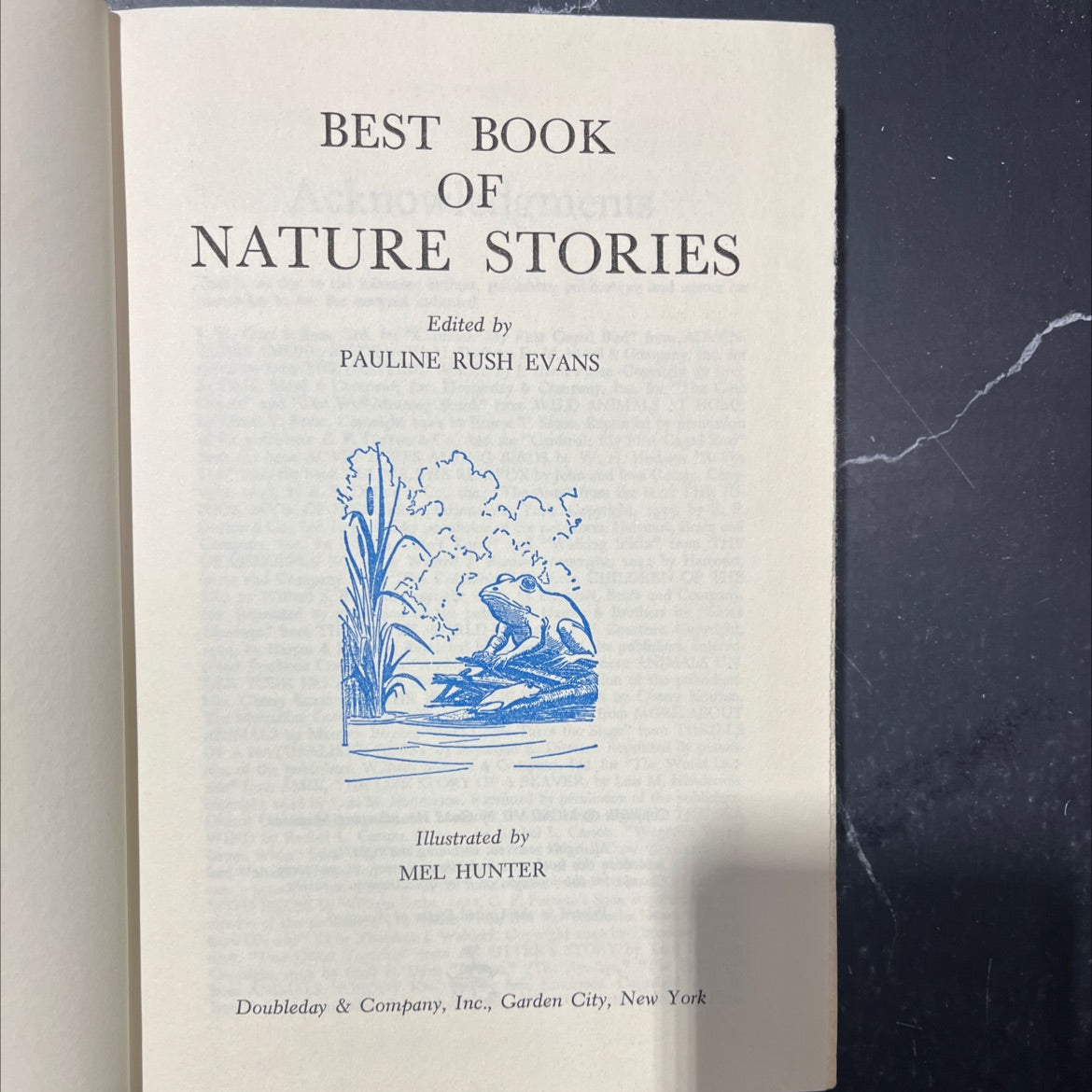 best book of nature stories book, by pauline rush evans, 1957 Hardcover image 2