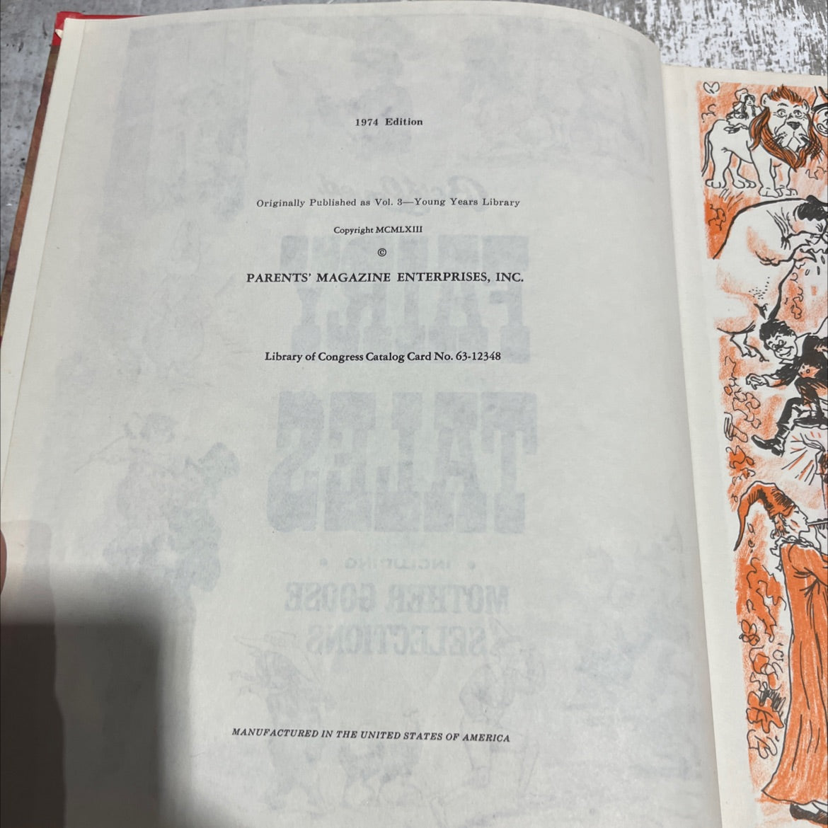 best loved fairy tales including mother goose selections book, by unknown, 1974 Hardcover image 3