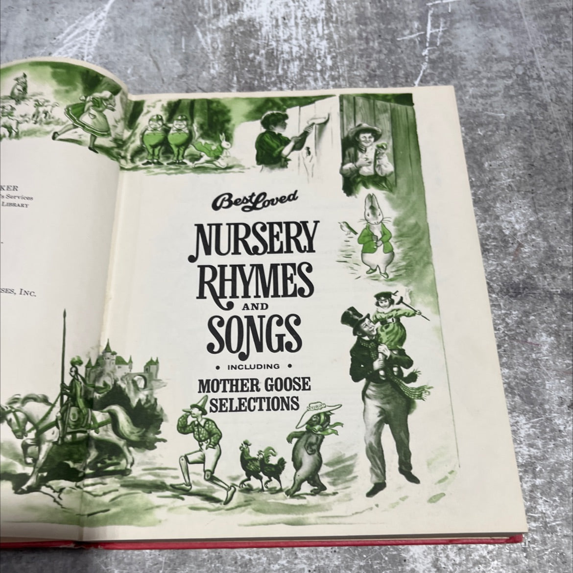 best loved nursery rhymes and songs including mother goose selections book, by unknown, 1974 Hardcover image 2