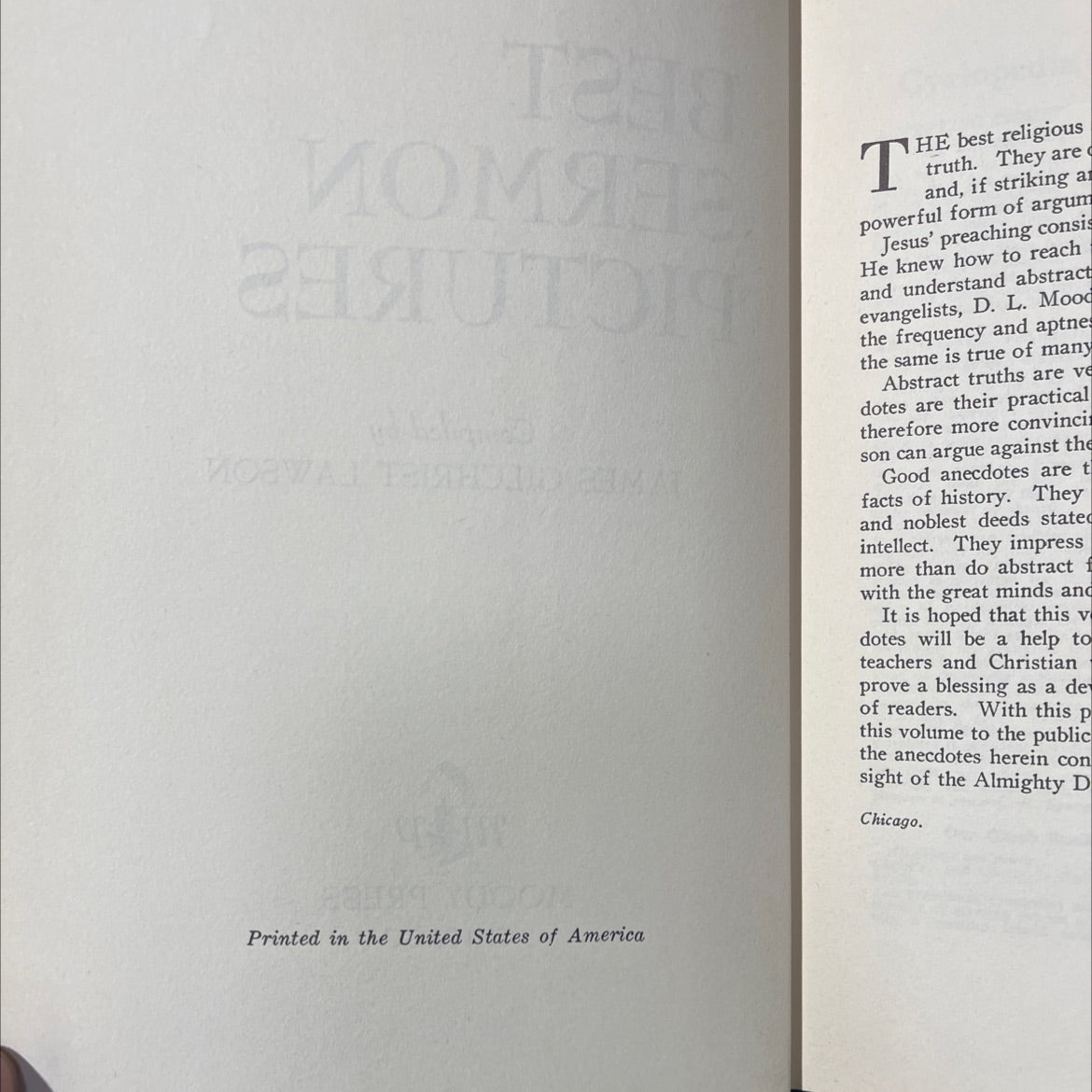 best sermon pictures book, by james gilchrist lawson, 1970 Hardcover image 3