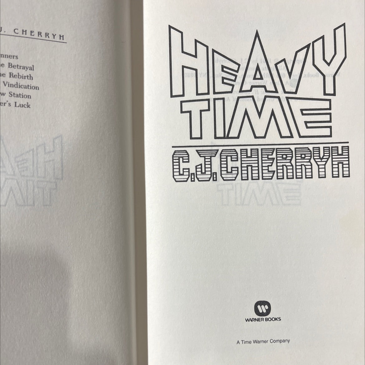 betrayal rebirth vindication book, by C.J. Cherryh, 1991 Hardcover image 2