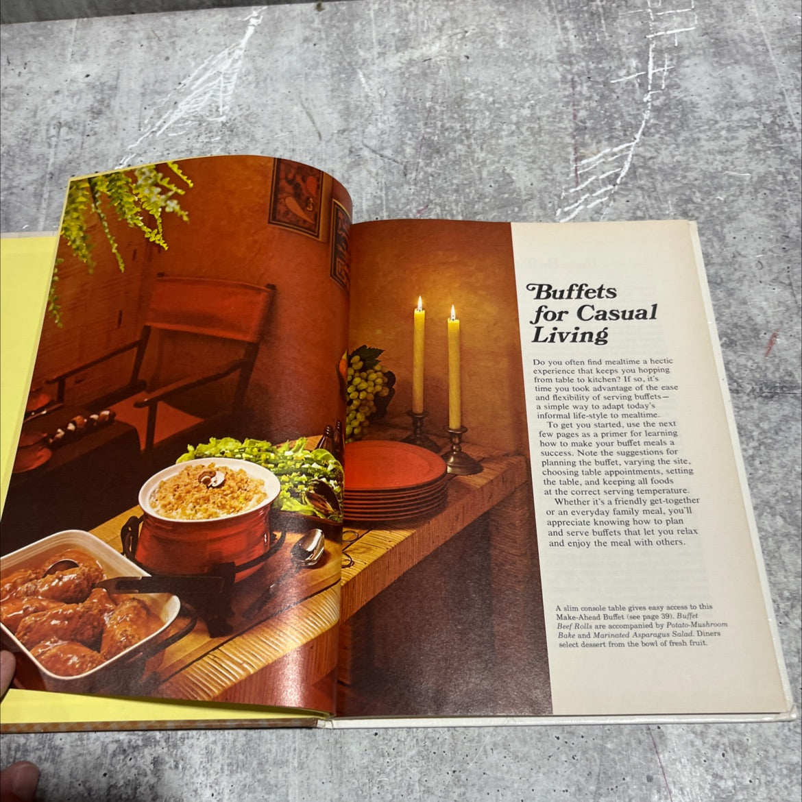 better homes and gardens best buffets cook book book, by unknown, 1974 Hardcover image 3