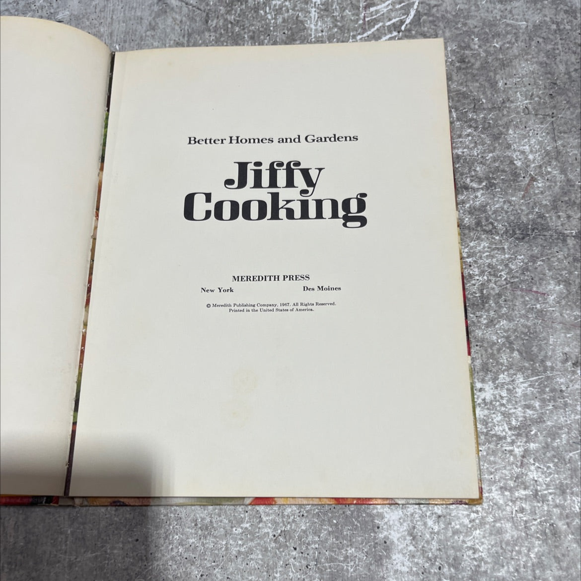 better homes and gardens jiffy cooking book, by unknown, 1967 Hardcover image 2