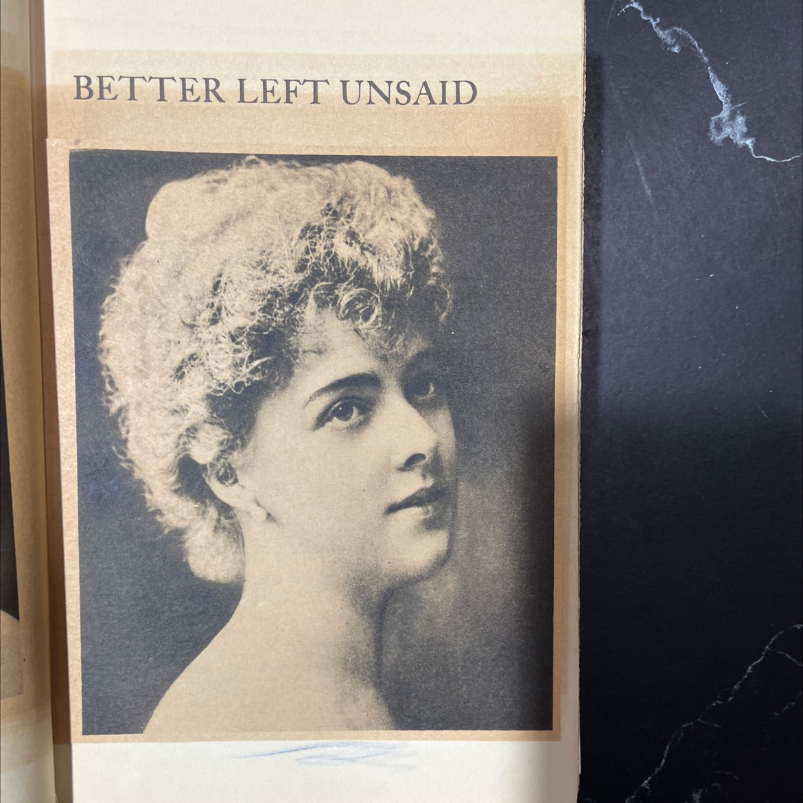 better left unsaid book, by unknown, 1931 Hardcover image 2