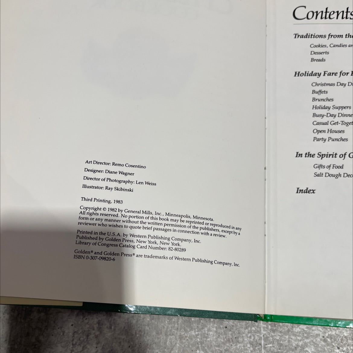 betty crocker's christmas cookbook book, by unknown, 1983 Hardcover image 3