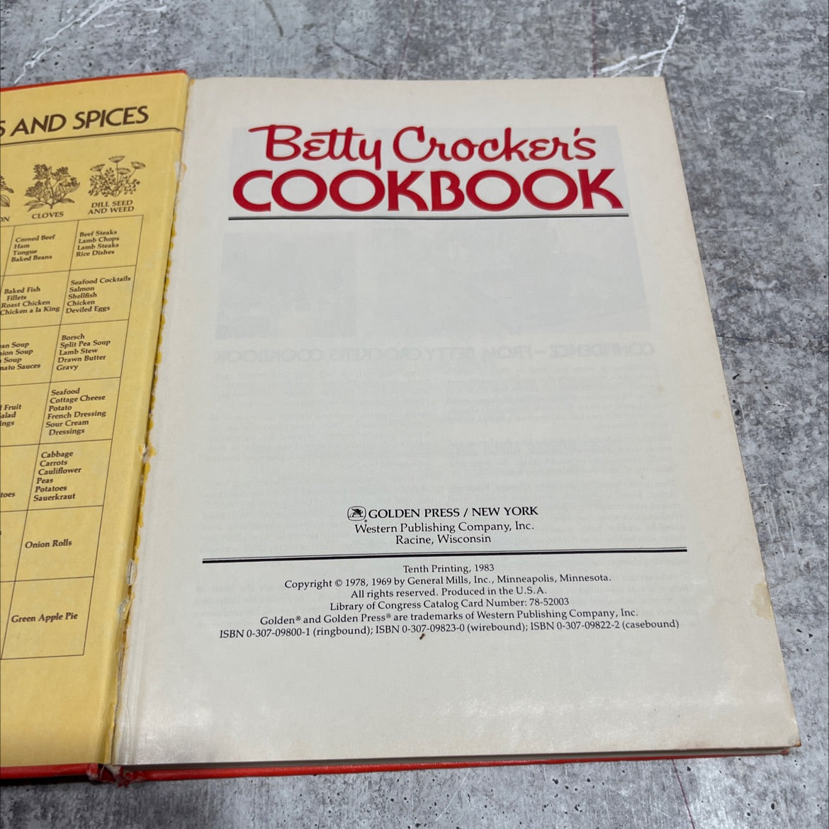 betty crocker's cookbook book, by unknown, 1983 Hardcover image 2