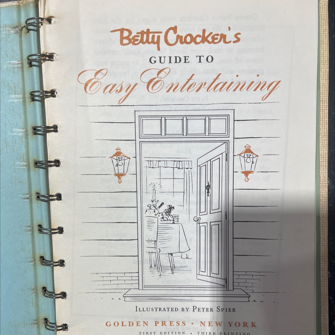 betty crocker's guide to easy entertaining book, by unknown, 1959 Hardcover image 2