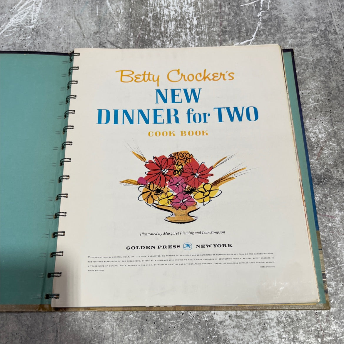 betty crocker's new dinner for two cook book book, by betty crocker, 1964 Hardcover image 2