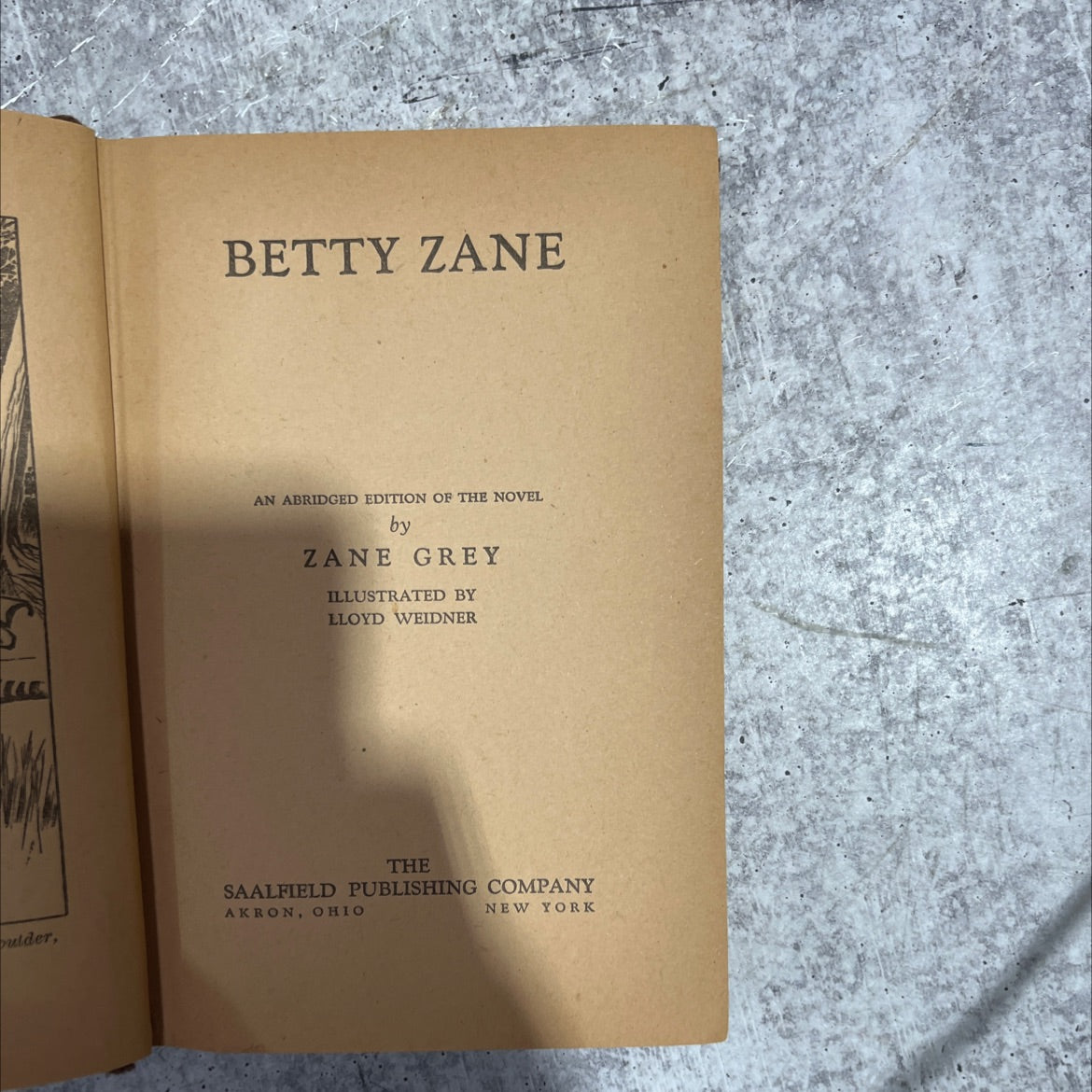 betty zane book, by zane grey, 1940 Hardcover image 2