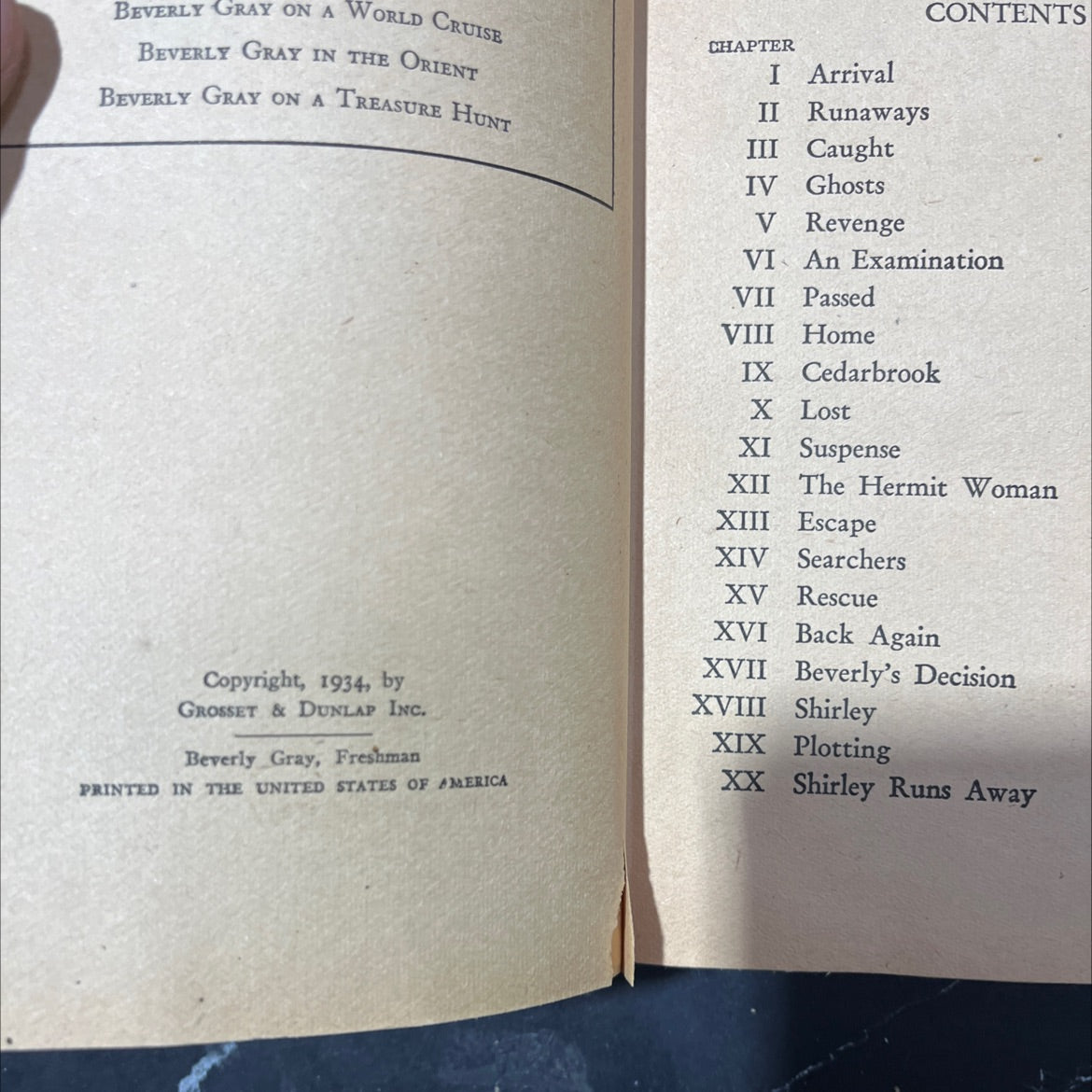 beverly gray freshman book, by clair blank, 1934 Hardcover image 3