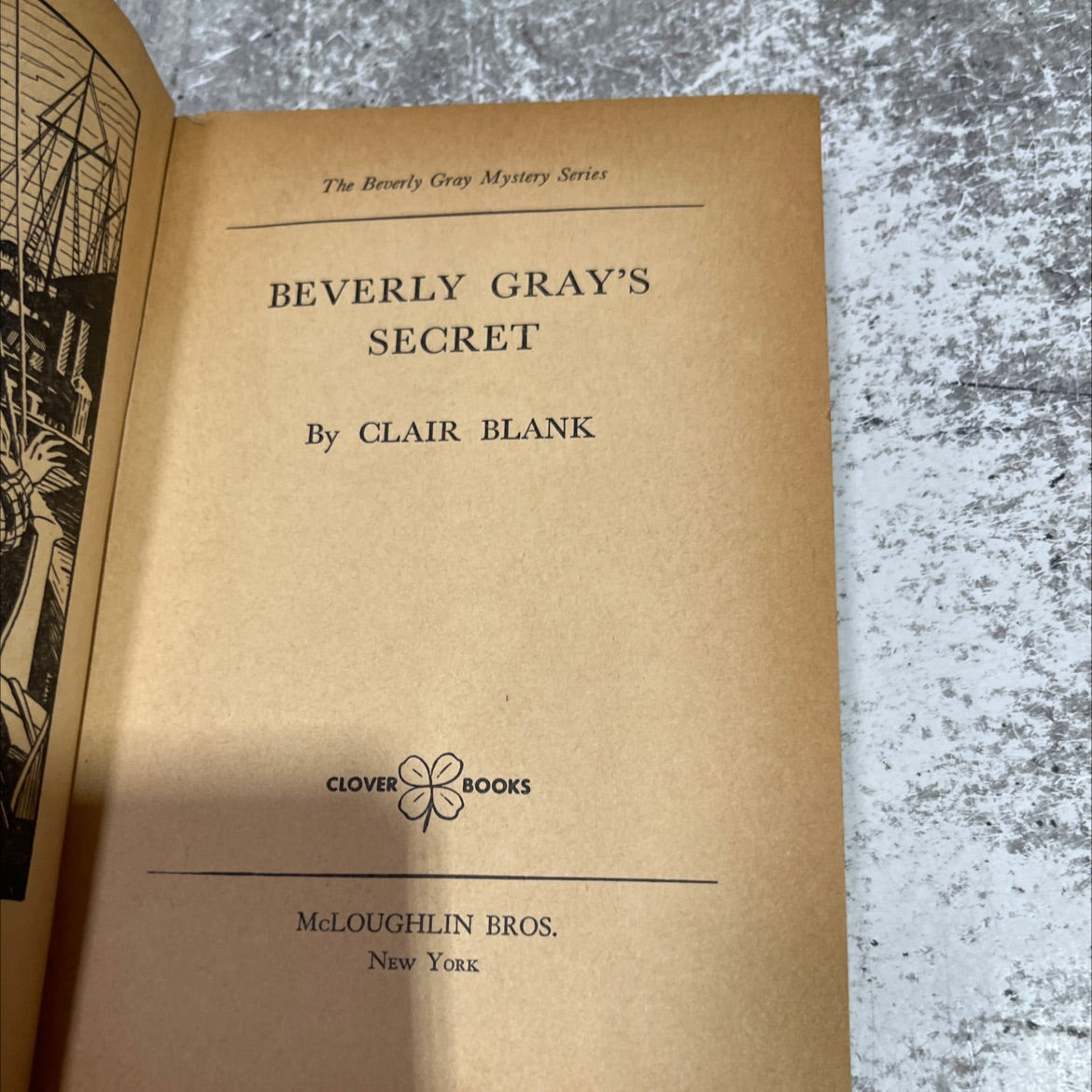 beverly gray's secret book, by clair blank, 1951 Hardcover image 2