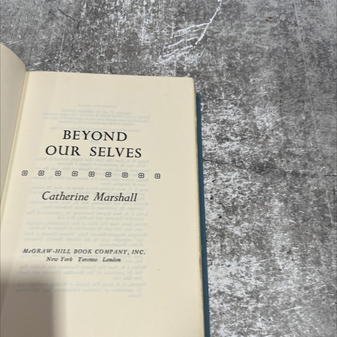 beyond our selves book, by Catherine Marshall, 1961 Hardcover image 2