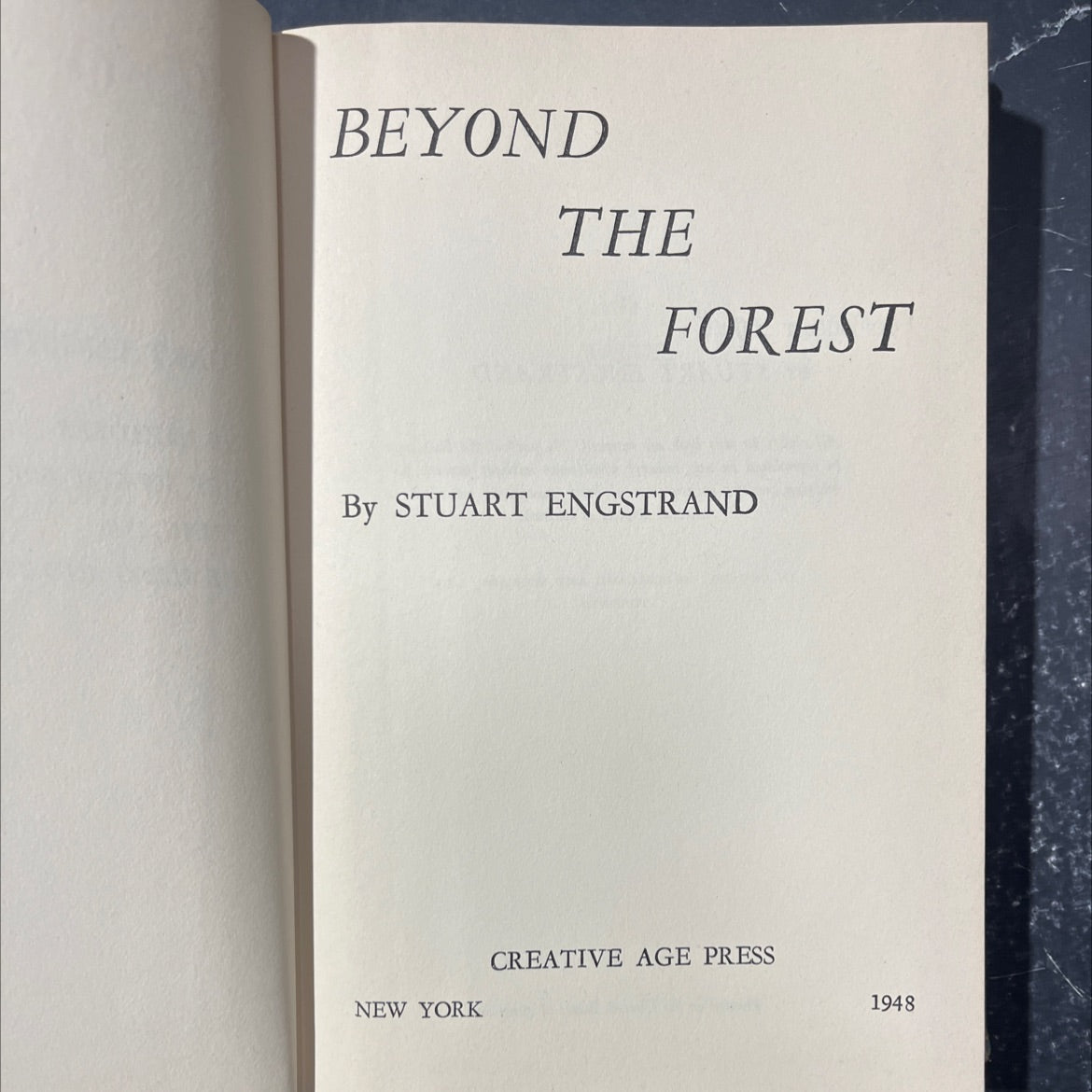 beyond the forest book, by stuart engstrand, 1948 Hardcover image 2