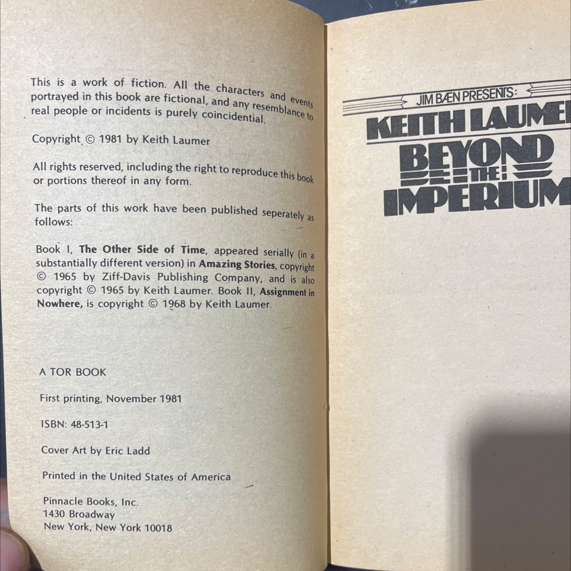 beyond the imperium sky book, by keith laumer, 1981 Hardcover image 3