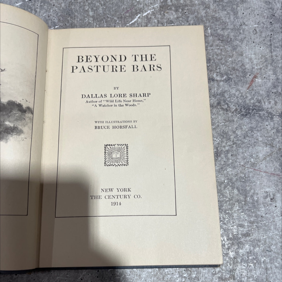 beyond the pasture bars book, by dallas lore sharp, 1914 Hardcover image 2