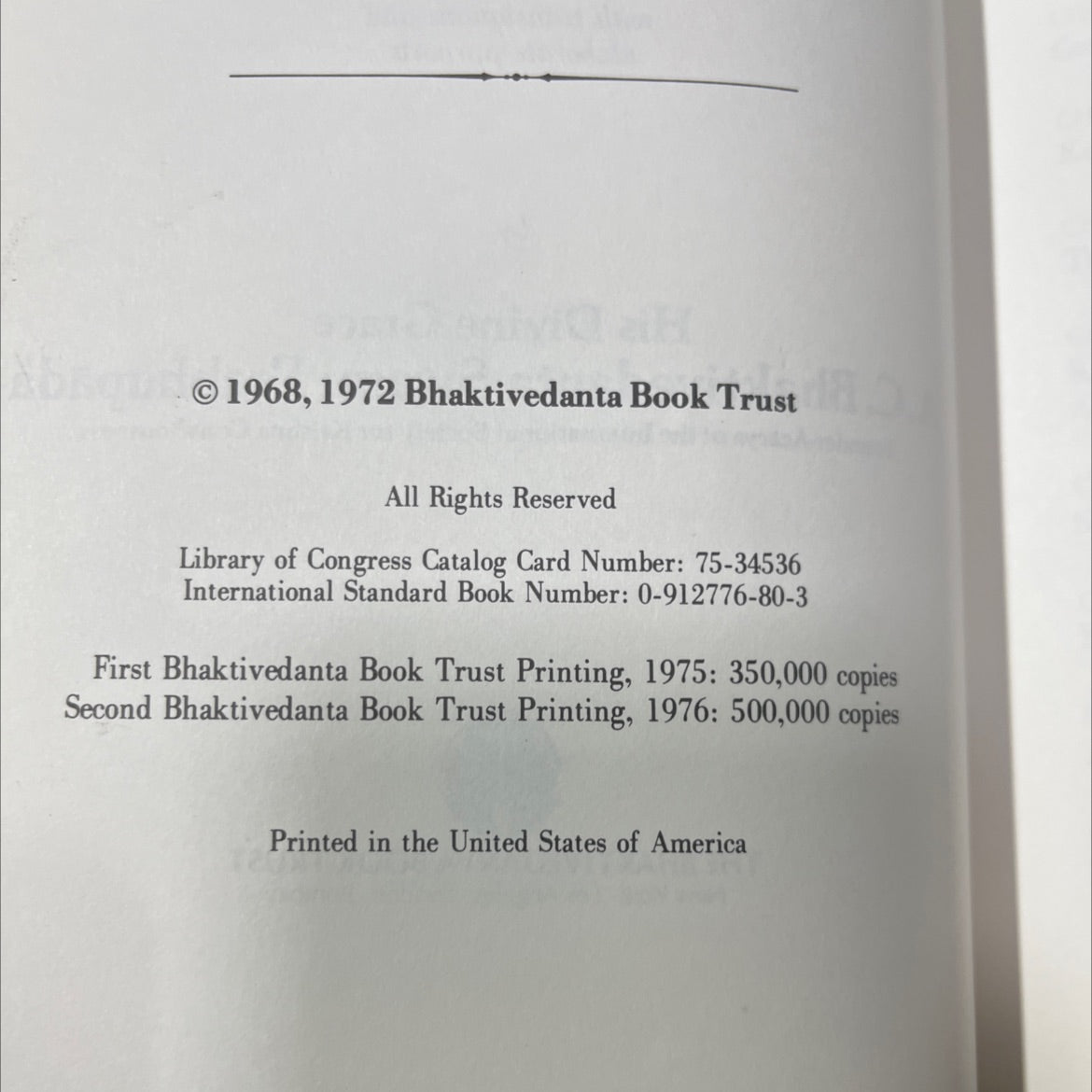 bhagavad-gītā as it is book, by A.C. Bhaktivedanta Swami Prabhupada, 1972 Hardcover image 3