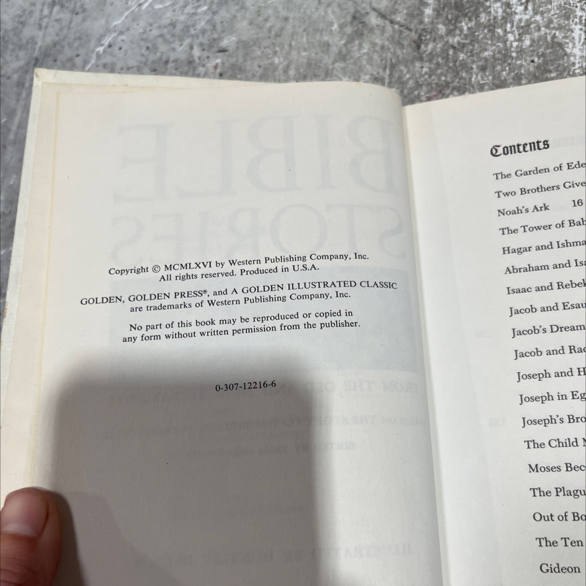 bible stories from the old and new testaments based on the story of the bible book, by charles foster, 1966 Hardcover image 3