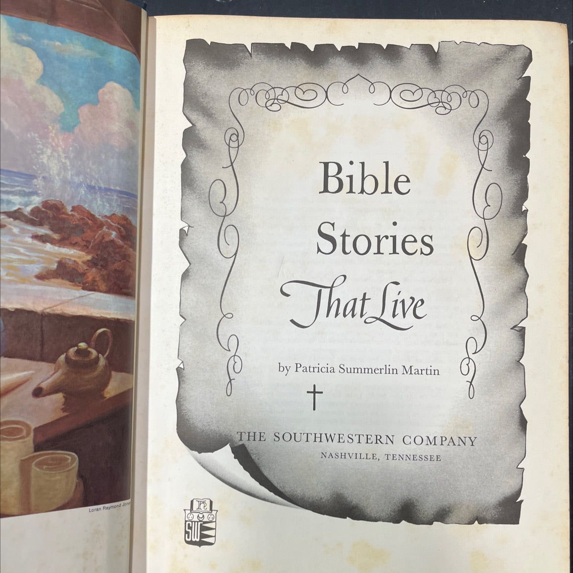 bible stories that live book, by Patricia Summerlin Martin, 1966 Hardcover image 2