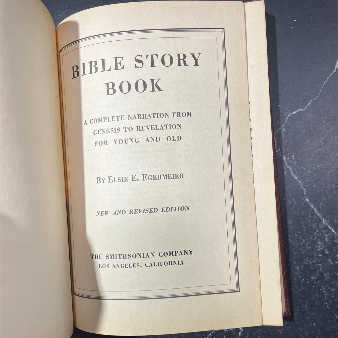 bible story book a complete narration from genesis to revelation for young and old book, by elsie e. egermeier, 1947 image 2