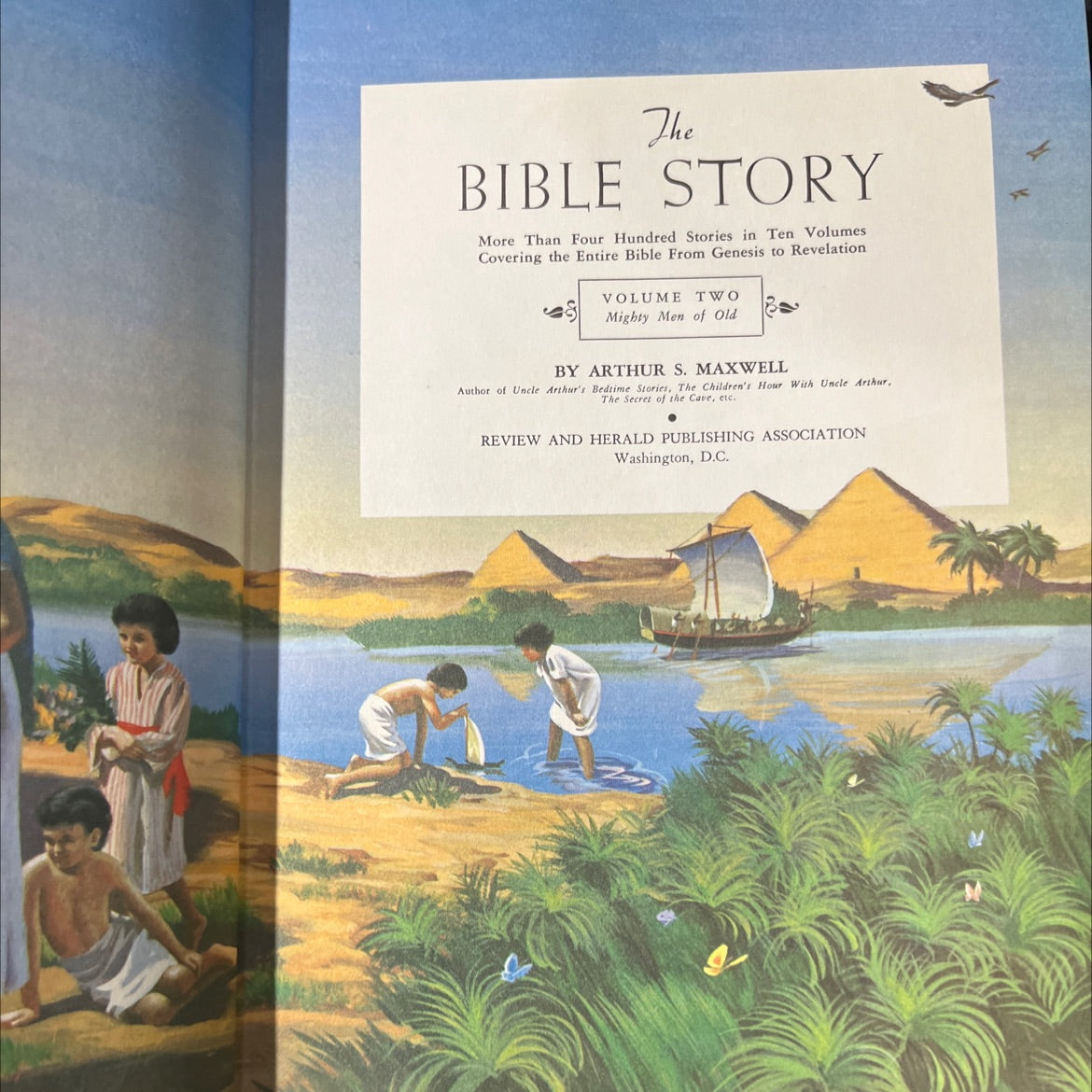 bible story volume two mighty men of old book, by arthur s. maxwell, 1973 Hardcover image 2