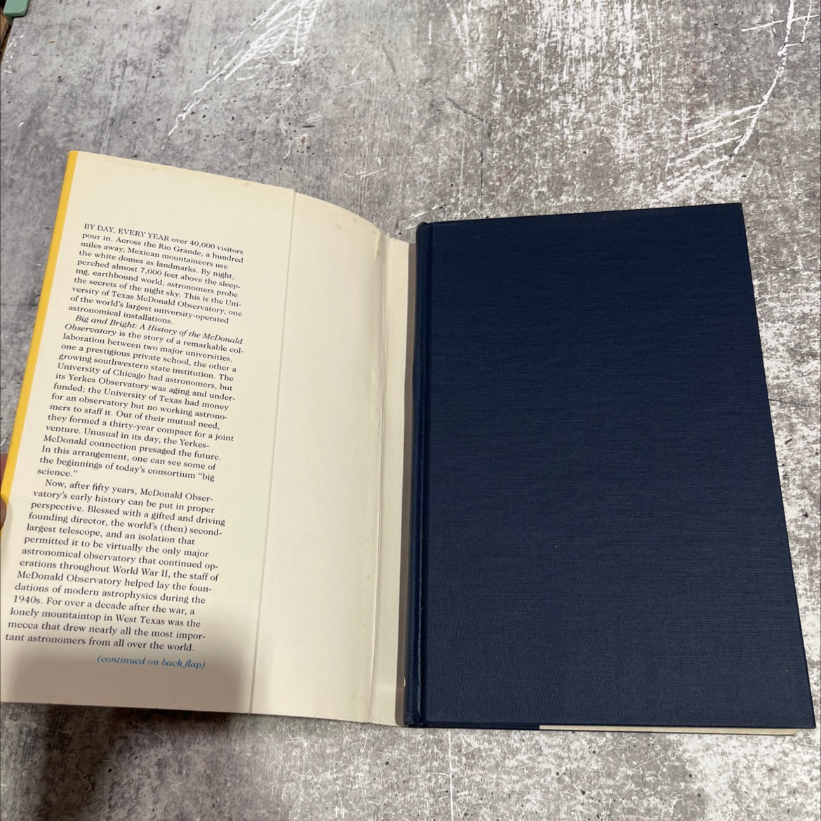 big and bright a history of the mcdonald observatory book, by David S. Evans and J. Derral Mulholland, 1986 Hardcover image 4