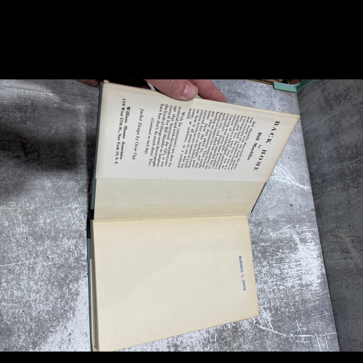 bill mauldin back home book, by bill mauldin, 1947 Hardcover image 4