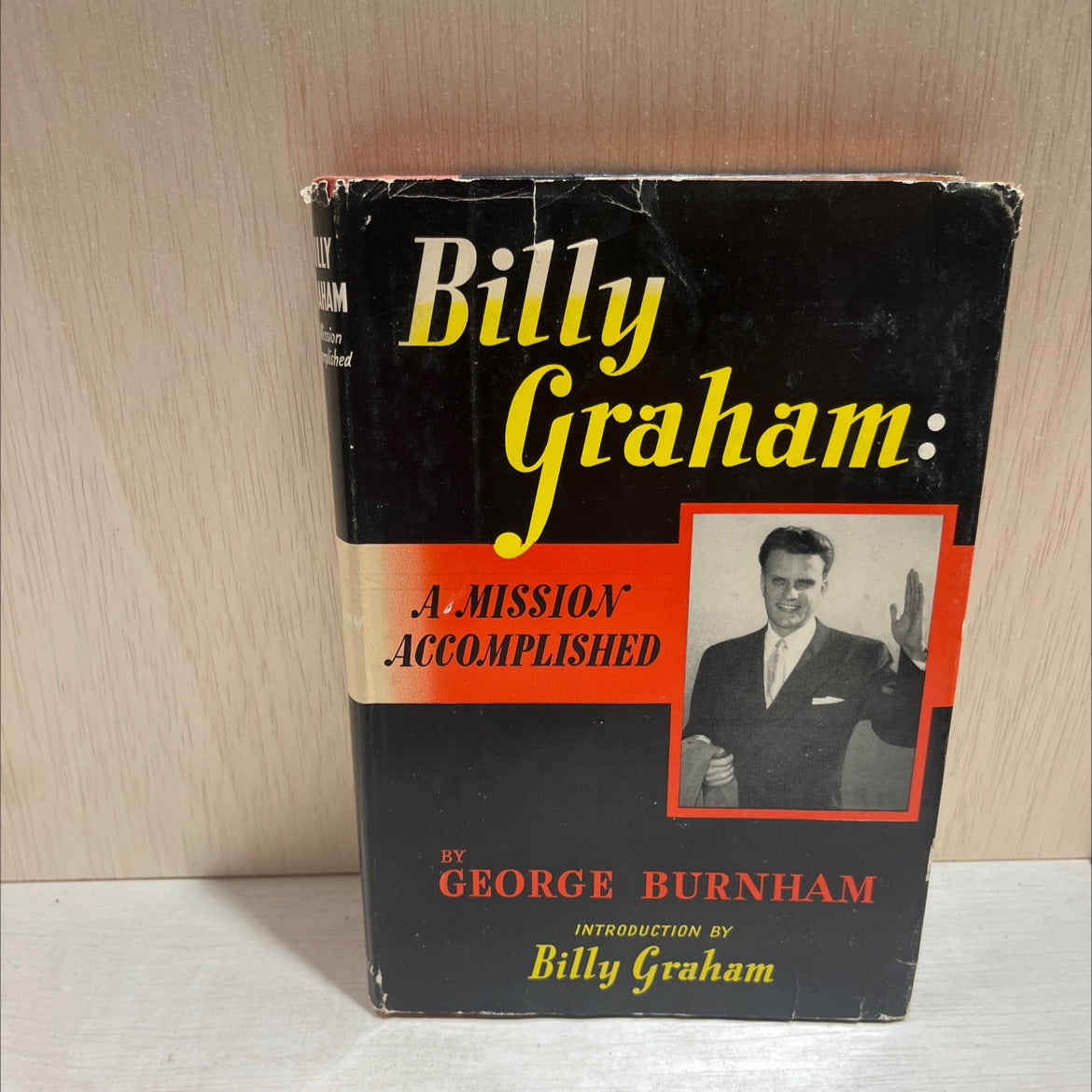 billy graham: a mission accomplished book, by george burnham, 1955 Hardcover image 1