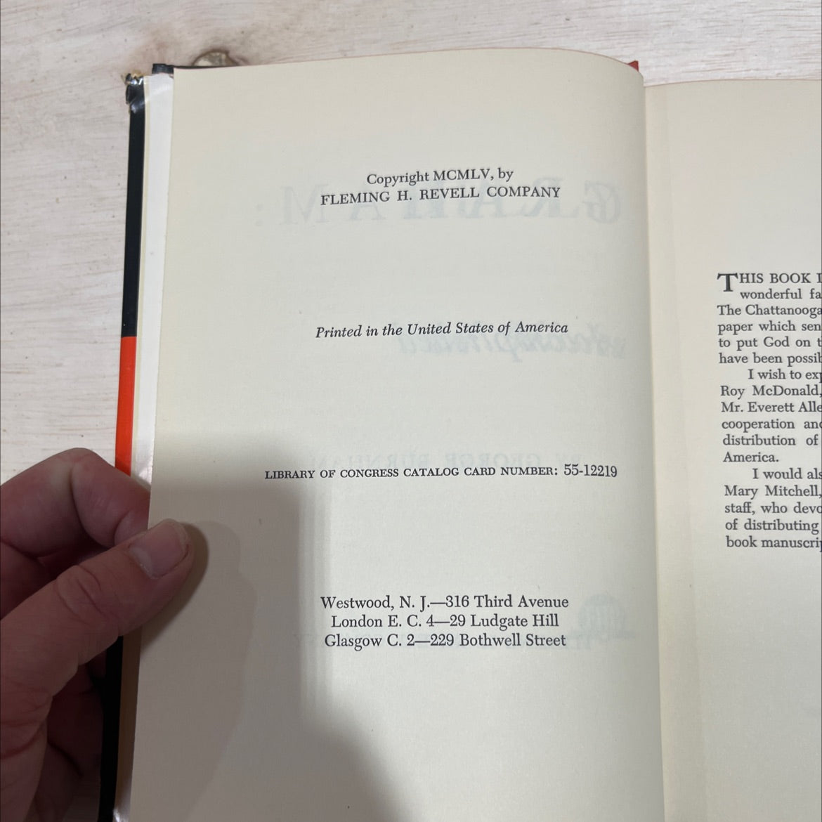 billy graham: a mission accomplished book, by george burnham, 1955 Hardcover image 3